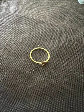 18K Gold Diamond Thin Engagement Ring Dainty Elegant Everyday Women Jewelry